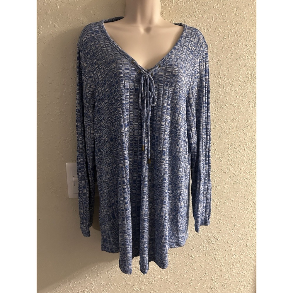 1X Snazzy Front Tie Baby Blue Top #205*10